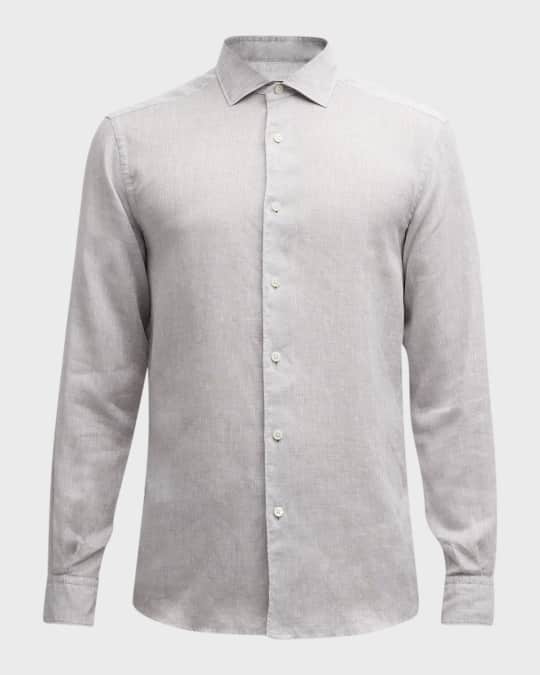 ZEGNA Men's Linen Sport Shirt | Neiman Marcus