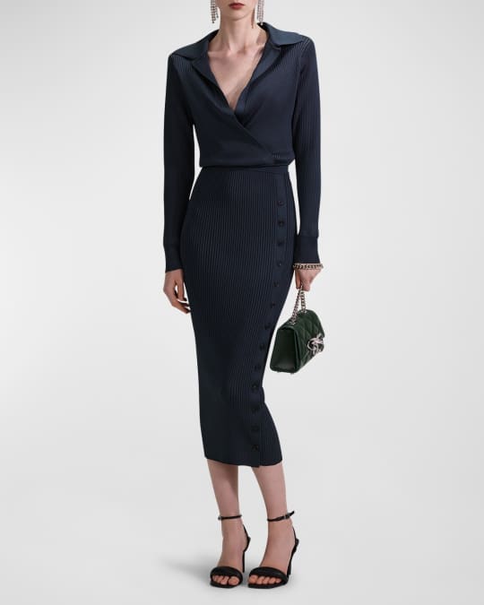 Self portrait wrap dress discount