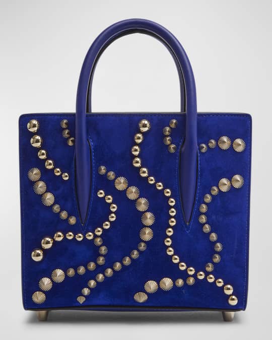 Christian Louboutin Paloma Mini in Velvet with Spikes Neiman Marcus