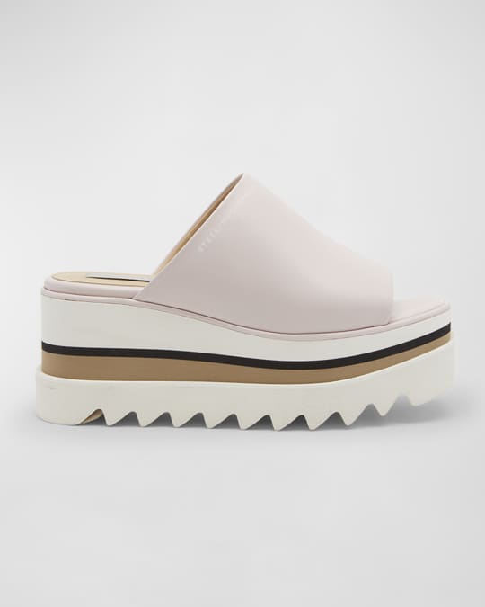 サンダル・ミュール Stella McCartney 'Sneak-Elyse' wedge Stella McCartney Sneak-Elyse Wedge Sandals | Black | FARFETCH