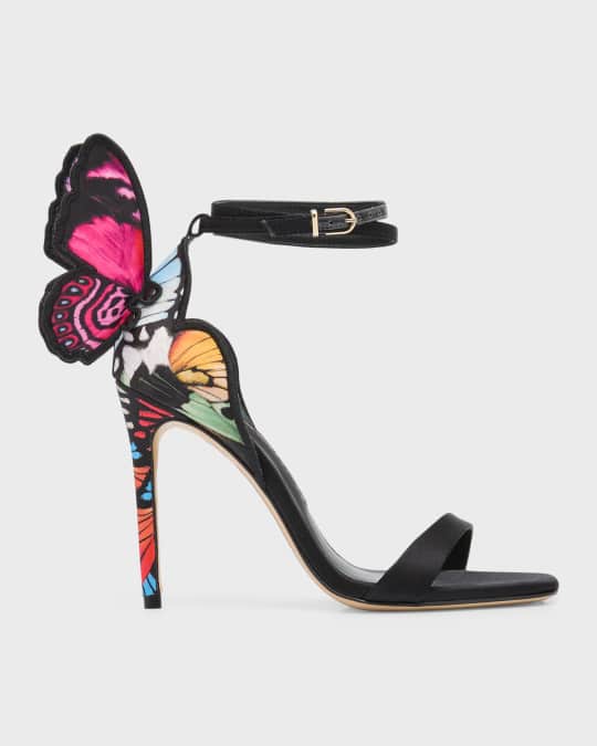 Sophia Webster Chiara Butterfly Embroidered Stiletto Sandals Neiman Marcus