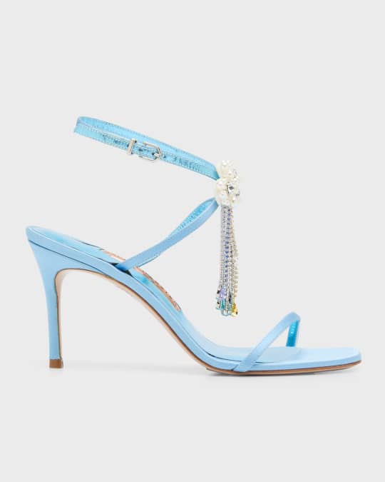 Celestine Pearly Fringe Ornament Sandals
