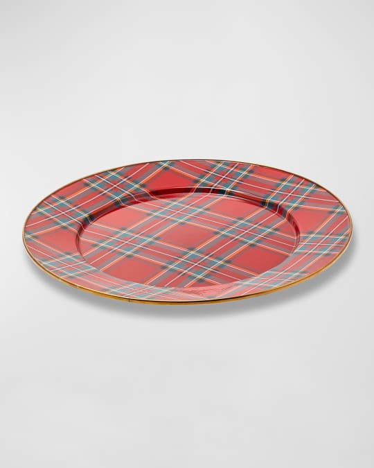 MacKenzieChilds Tartastic Enamel Serving Platter Neiman Marcus