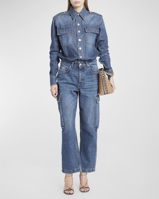Stella mccartney jumpsuit denim discount