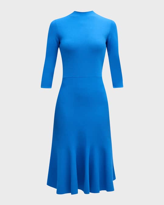 Stella McCartney Compact Knit Midi Dress with Open Back Neiman