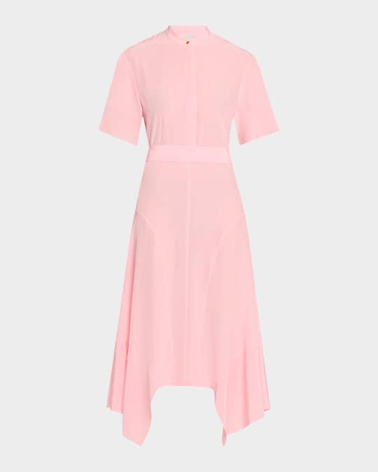 人気商品の中古品・新品・未使用品 Crepe Silk McCartney Stella De Tie with Dress Midi Chine ワンピース