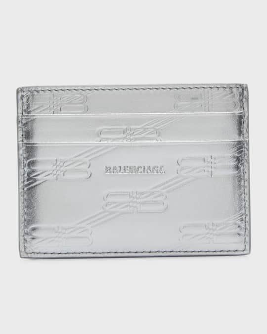 Men's Embossed Monogram Card Case In Box