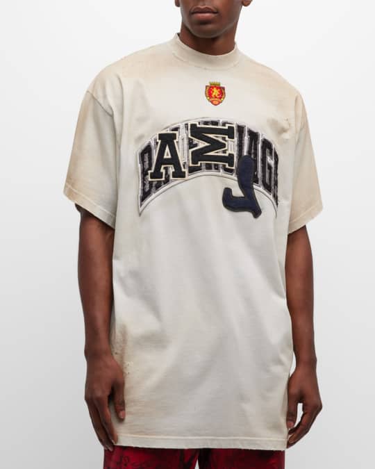 Balenciaga Men's Skater T Shirt Oversized | Neiman Marcus