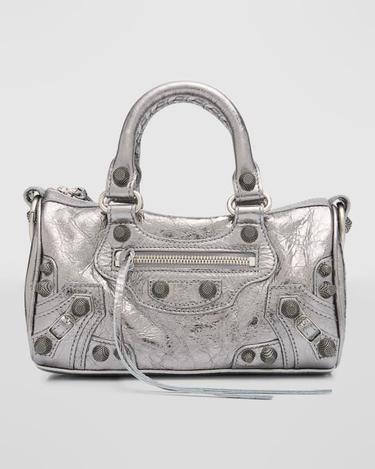 SALE♪関税込【BALENCIAGA】 LE CAGOLE DUFFLE 2WAYバック MINI Balenciaga Le Cagole Mini Duffle Bag Metallized | Neiman Marcus
