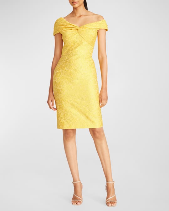 Theia hotsell jacquard dress