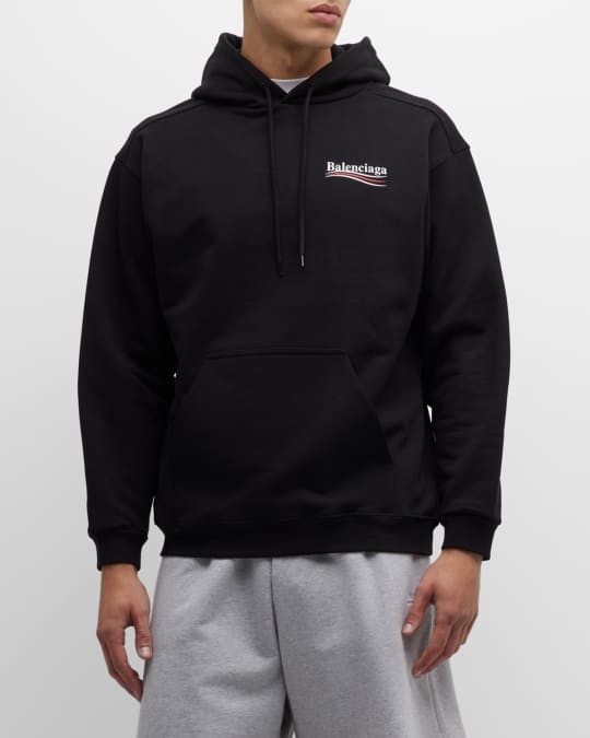Balenciaga Men's Political Campaign Hoodie Medium Fit Balenciaga Men's Political Campaign Hoodie Medium Fit
