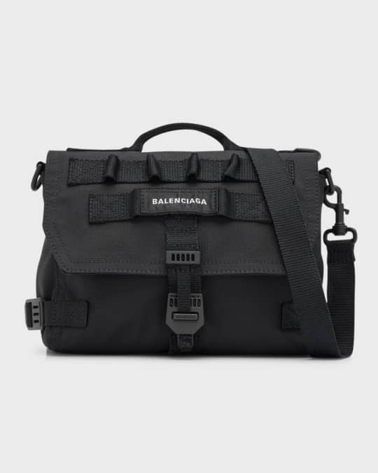 【BALENCIAGA】ブラック メンズ ARMY MESSENGER バッグ Balenciaga Men's Army Messenger Bag | Neiman Marcus