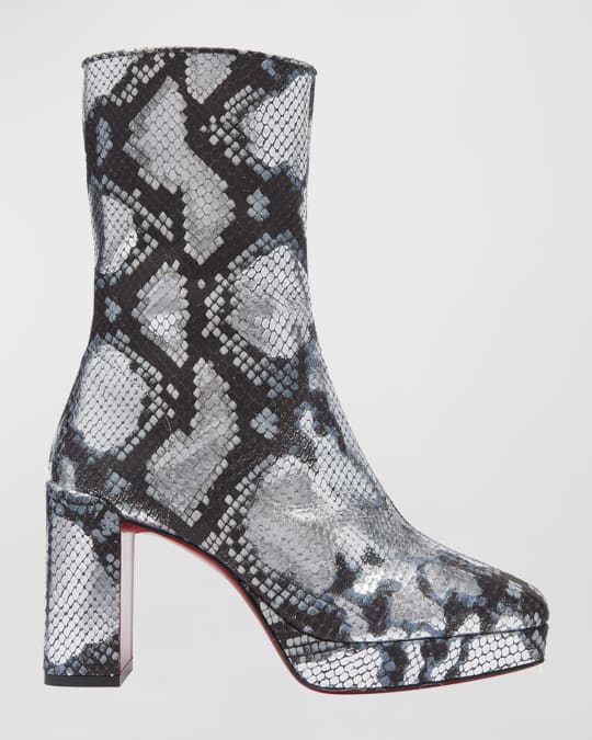 Christian louboutin snakeskin boots hotsell