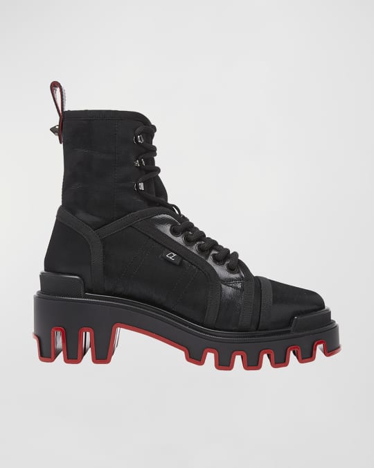 Red sole boots shop