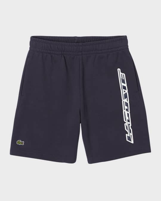 Boy's Logo-Print Fleece Shorts, Size 2-8