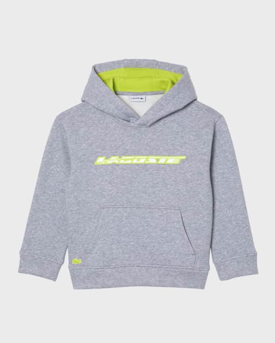 Boy's Contrast Logo-Print Hoodie, Size 2-8