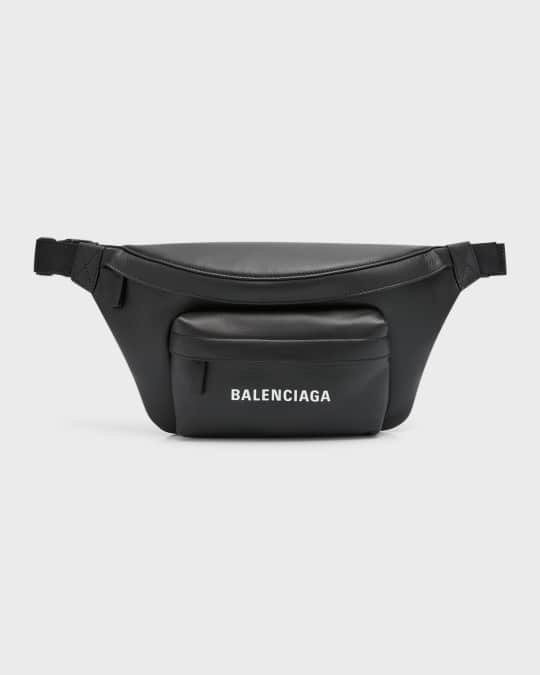 Balenciaga Men's Everyday Leather Belt Bag | Neiman Marcus