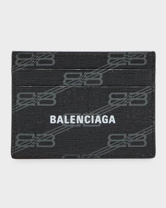 Men's Signature Card Holder BB Monogram Coated Canvas