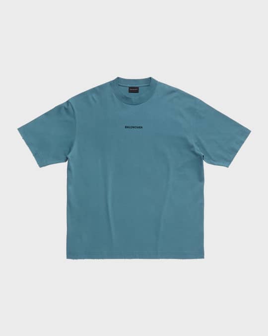 Balenciaga Men's Balenciaga Back T Shirt Medium Fit | Neiman