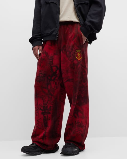 Balenciaga Men s Skater Baggy Sweatpants Neiman Marcus