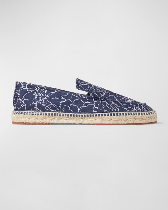 靴 Seaside Walk Espadrilles Loro Piana LORO PIANA Seaside Walk Collapsible-Heel Suede Espadrilles