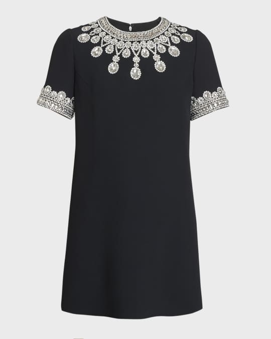 andrew gn black dress Andrew Gn Silk Midi Length Dress - Black Dresses, Clothing - AND29894