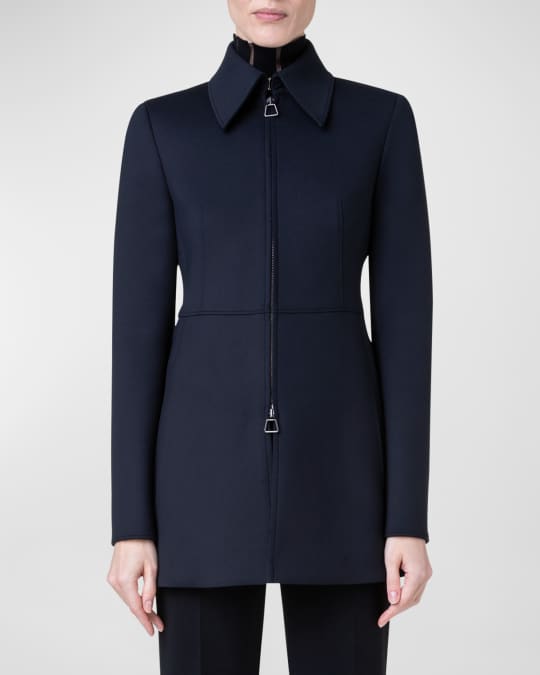 Fitted top coat on sale