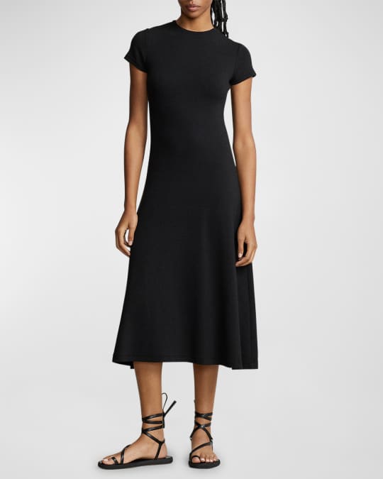 Polo Ralph Lauren Stretch-Cotton Blend Tee Dress | Neiman Marcus