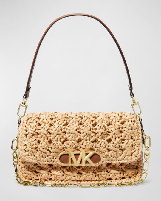 Michael kors basket weave purse sales