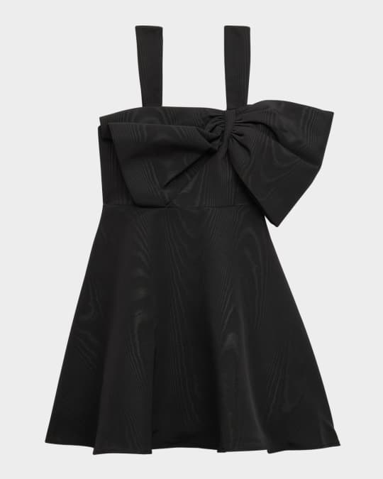 Girl's Stefania Exaggerated Bow Dress, Size 7-14