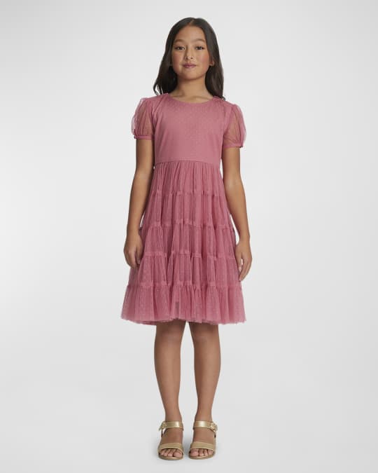 strapless open back dress Ariana Active Dress: Pink Gingham  Lilac Blonde
