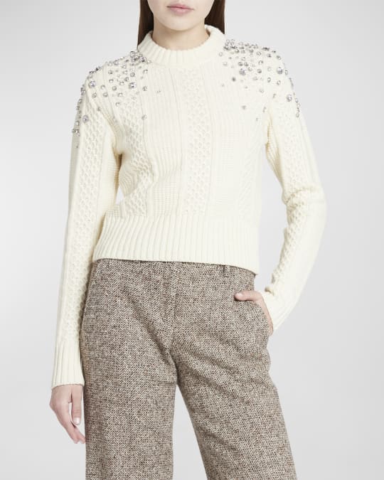 Oversized crystal sweater