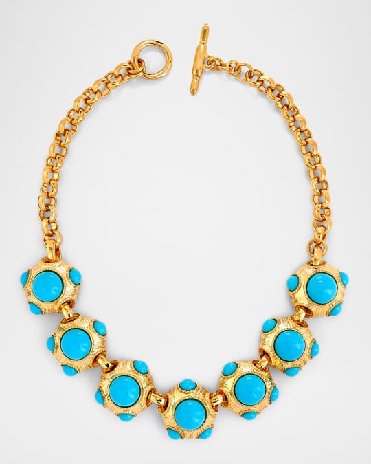 Turquoise Cabochon Necklace