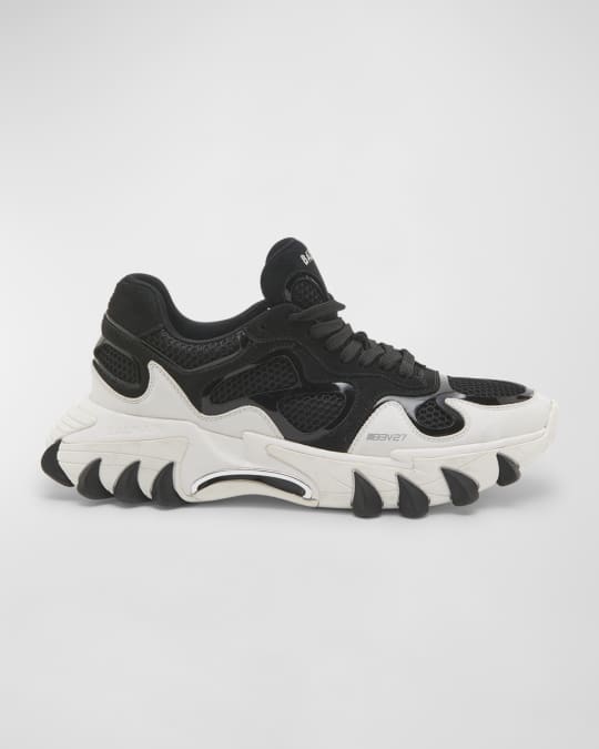 【関税込み】Balmain ブラック B-East スニーカー Balmain B-East low-top Sneakers | Black | FARFETCH