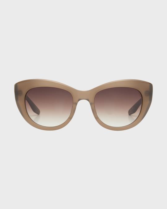 Barton Perreira Coquette Gradient Brown Acetate Cat-Eye  display picture 1