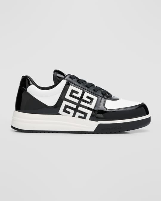 Givenchy Men's G4 Patent Leather Low-Top Sneakers | Neiman