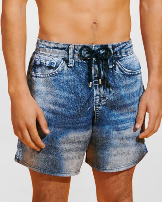 Vilebrequin Men s Denim Stretch Swim Shorts Neiman Marcus