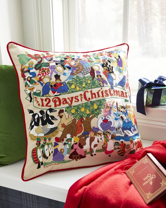 12 days of christmas pillow clearance