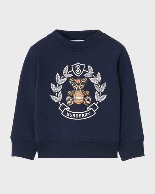 Burberry crest logo sweatshirt shop