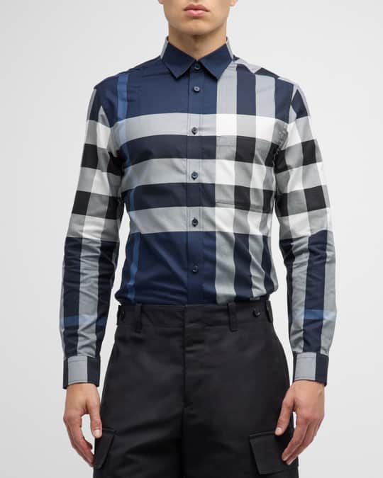 Burberry Men s Somerville Check Sport Shirt Neiman Marcus