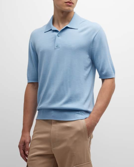 Burberry Men's Rowanson EKD Knit Polo Shirt | Neiman Marcus