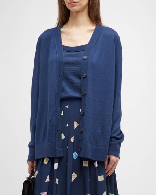 LAFAYETTE 148 Womens Pocketed Printed Short Sleeve Collared Button Up Cardigan main image 1