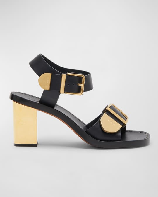 在庫わずか◆Chloe Rebecca leather sandals レザー サンダル CHLOÉ Rebecca レザーサンダル | NET-A-PORTER