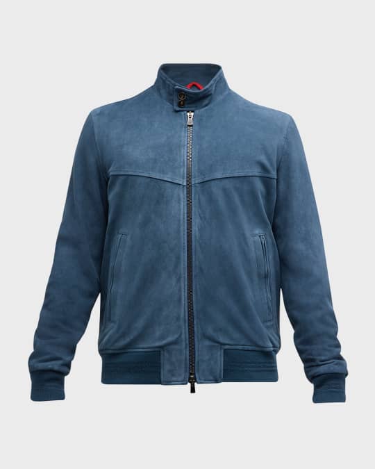 Isaia suede jacket new arrivals