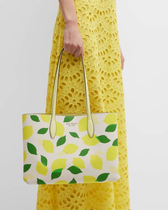 kate spade new york large all day lemon toss print tote bag Neiman Marcus