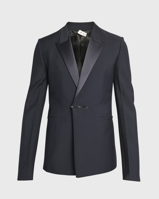 Givenchy Men's Evening Jacket with Metal Clip Closure