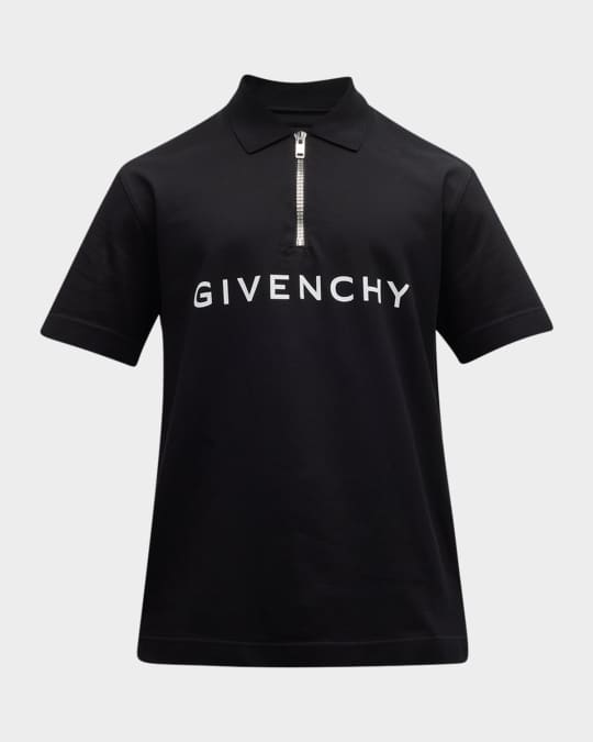 【GIVENCHY】4G Classic Fit Short Sleeve Polo Shirt/送料込み Givenchy Classic Fit 4G Logo Embroidered Cotton Piqué Polo