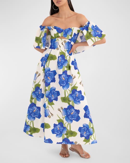 Neiman marcus off shop the shoulder dress