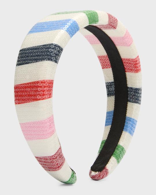 New Kate Spade Sequin Headband New With Tags Sequin Sinched Headband | Kate Spade Outlet main image 2