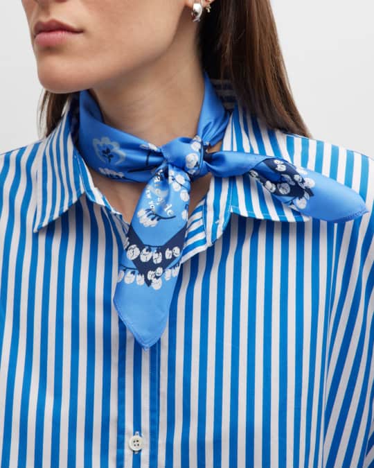 kate spade new york picnic floral silk bandana Neiman Marcus